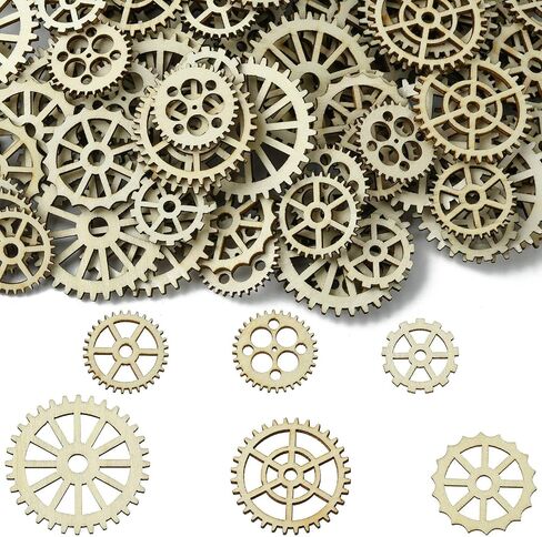 UR URLIFEHALL Assorted Wood Cutouts Ornaments Unfinished Wooden Paint Crafts for DIY Scrapbooking Painting Crafts Homemade Decoration Art Project in Kuwait