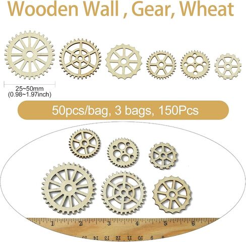 UR URLIFEHALL Assorted Wood Cutouts Ornaments Unfinished Wooden Paint Crafts for DIY Scrapbooking Painting Crafts Homemade Decoration Art Project in Kuwait