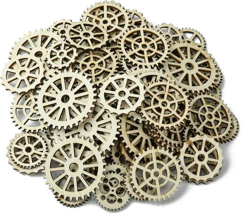 UR URLIFEHALL Assorted Wood Cutouts Ornaments Unfinished Wooden Paint Crafts for DIY Scrapbooking Painting Crafts Homemade Decoration Art Project in Kuwait