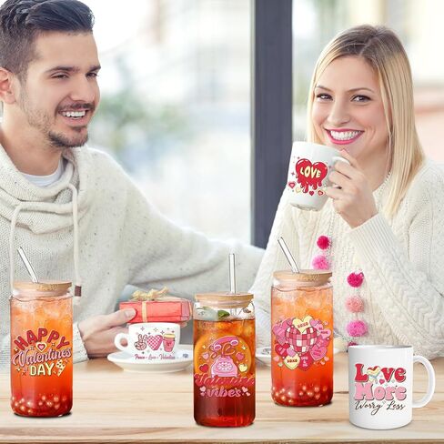 غلاف كأس DTF للأشعة فوق البنفسجية من Christian - 20 ورقة من غلاف كأس DTF للأشعة فوق البنفسجية من الكتاب المقدس لـ 16 أونصة، ملصقات نقل ملهمة على شكل فيونكة وردية لزجاجة المياه، فرك على الشارات لكوب زجاجي للحرف الدينية DIY in Kuwait