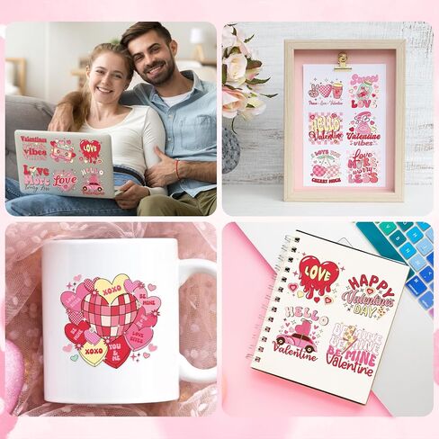 غلاف كأس DTF للأشعة فوق البنفسجية من Christian - 20 ورقة من غلاف كأس DTF للأشعة فوق البنفسجية من الكتاب المقدس لـ 16 أونصة، ملصقات نقل ملهمة على شكل فيونكة وردية لزجاجة المياه، فرك على الشارات لكوب زجاجي للحرف الدينية DIY in Kuwait