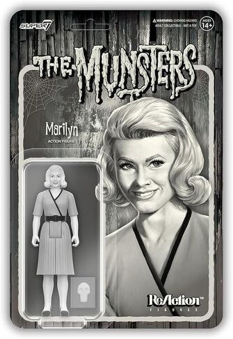 Super7 The Munsters Herman Munster (تدرج رمادي) - شخصية The Munsters مقاس 3.75 بوصة مع ملحقات مقتنيات تلفزيونية كلاسيكية وألعاب قديمة in Kuwait