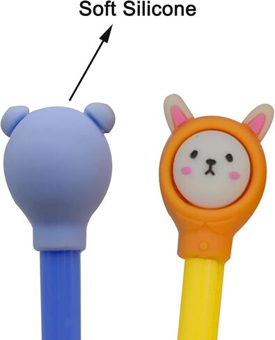 Maydahui 12PCS Wear Hat Animal Gel Pen Cute Rabbit Cat Bear Pig Pens Black Ink for School Office Supplies in Saudi Arabia