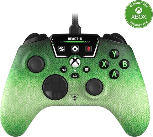 Turtle Beach REACT-R Controller Wired Game Controller – Xbox Series X, Xbox Series S, Xbox One & Windows – Audio Controls, Mappable Buttons, Textured Grips – Black in Saudi Arabia