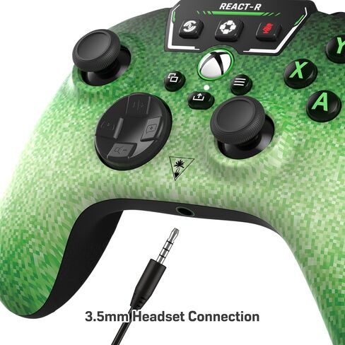 Turtle Beach REACT-R Controller Wired Game Controller – Xbox Series X, Xbox Series S, Xbox One & Windows – Audio Controls, Mappable Buttons, Textured Grips – Black in Saudi Arabia