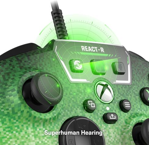 Turtle Beach REACT-R Controller Wired Game Controller – Xbox Series X, Xbox Series S, Xbox One & Windows – Audio Controls, Mappable Buttons, Textured Grips – Black in Saudi Arabia