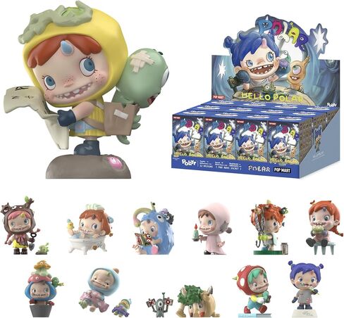 POP MART Polar - Hello Polar Season 1 Series Figures, Polar Blind Box Figures, Random Design Action Figures Collectible Toys Home Decorations, Holiday Birthday Gifts, Single Box in Saudi Arabia