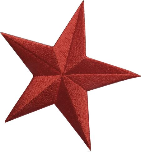 #E02197 Embroidery Iron On Star Applique Patch - 3" by 3" (Black) in Kuwait