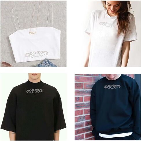 PLIGREAT 12 Pcs Rhinestone Iron on Transfers Bling Baseballs Heat Transfer Bling Patch Diamond Sticker Clothing Repair Applique Bling Rhinestone Decal for T-Shirts Jacket Pant Clothes DIY Accessories in Kuwait