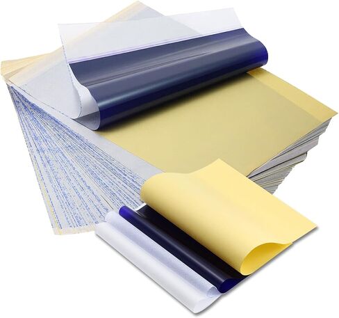 Wormhole Tattoo Transfer Paper 50 Sheets Tattoo Stencil Paper 4 Layers Thermal Stencil Paper for Tattooing Professional Tattoo Supplies Tattoo Tracing Paper in Saudi Arabia