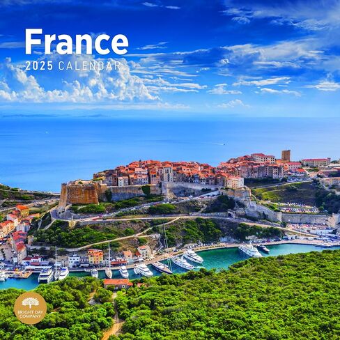 2025 France Monthly Wall Calendar by Bright Day, 12 x 12 Inch Paris Destination in Saudi Arabia
