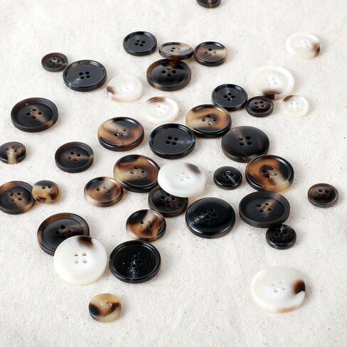60 PCS Mixed Resin Sewing Buttons, 4-Hole Round Bulk Buttons for DIY Sewing Crafts, Assorted Size Flatback Plastic Buttons, 5 Color 3 Size(15mm,20mm,25mm) Suit Coats Button for DIY Sewing Crafts Suits in Saudi Arabia