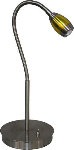 202071-15 Adjustable Beam LED Desk Lamp, 8.47" x 5.9" x 19.5", Brushed Nickel in Kuwait