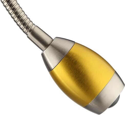 202071-15 Adjustable Beam LED Desk Lamp, 8.47" x 5.9" x 19.5", Brushed Nickel in Kuwait