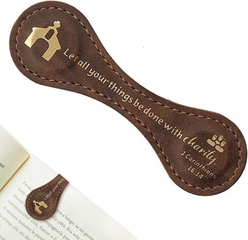 ABTOLS Christian Magnetic Bookmarks, Easter Vintage Leather Magnetic Bible Bookmarks Inspirational PU Leather Magnetic Scripture Bookmark Peace Dove Religious Cross Book Markers for Book Lovers Reader in Saudi Arabia