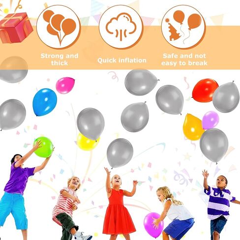 LovesTown 90PCS Small Party Balloons Bulk, Pearlized Silver Latex Balloons 5 Inch Shining Pearlescent Balloons for Kids Birthday Wedding Party Decorations in Saudi Arabia
