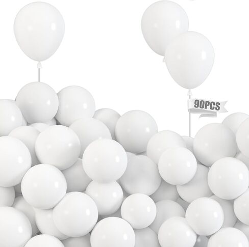 LovesTown 90PCS Small Party Balloons Bulk, Pearlized Silver Latex Balloons 5 Inch Shining Pearlescent Balloons for Kids Birthday Wedding Party Decorations in Saudi Arabia