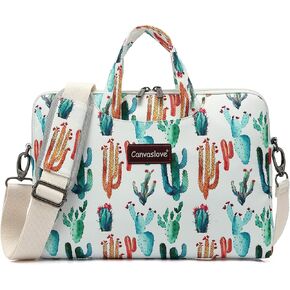 Canvaslove Water Resistant Laptop Shoulder Sleeve Case Bag for MacBook Pro 16 inch and 15.6 inch and 16 inch laptop (Strawberry)