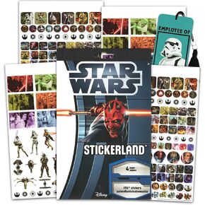 Star Wars Stickers - 4 Sheets of Star Wars Decorative Reward Stickers