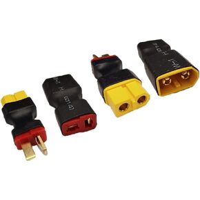 XT-60 to T-Plug Deans Style Male Female Connector Adapter for RC FPV Drone Car Lipo NiMH Battery Charger ESC No Wires Connector(W09-4)