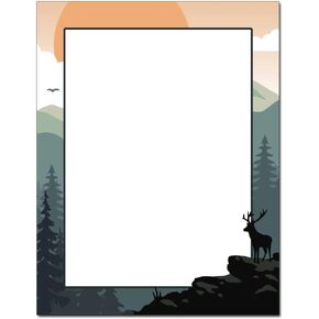 Summer Camp Letterhead, 25 Pack - 8.5 x 11 inches, DIY Printing, Laser & Inkjet Printer/Copier Compatible