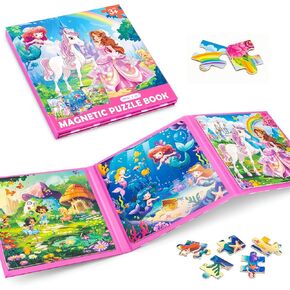 Magnetic Puzzles for Toddlers 3-5, 9-12-16 Pieces Car Puzzles for Kids Ages 4-6 Kids Puzzles Educational Learning Magnet Travel Puzzles Road Trip Activities Toys for 2 3 4 5 6 Year Old Boys and Girls
