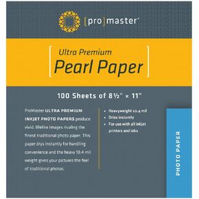 ProMaster Ultra Premium Pearl Paper - 8 1/2"x11" - 100 Sheets, (Model 8635)