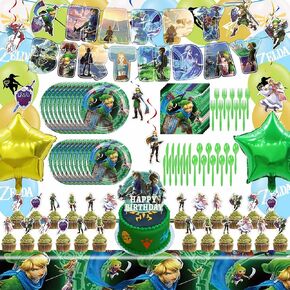Legend Birthday Party Decorations, Legend Party Supplies Set Include Banner, Hanging Swirls, Tablecloth, Tableware, Balloons, Cake Toppers