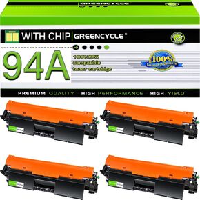 خرطوشة حبر Greencycle CF294A بديلة متوافقة لخرطوشة الحبر الأسود HP 94A تعمل لطابعة Laser Jet Pro MFP M148dw M148fdw M118dw M118 M149fdw (عبوتان)