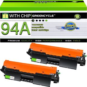 greencycle CF294A Toner Cartridge Compatible Replacement for HP 94A Black Toner Cartridge Work for Laser Jet Pro MFP M148dw M148fdw M118dw M118 M149fdw Printer (2 Pack)
