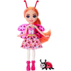 Enchantimals Ladybug and Bestie Doll with Ladybug Pet, Toy +4 Years (Mattel HNT57)