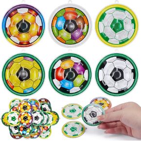 48 Pcs Mini Soccer Maze Puzzles Sport Ball Plastic Maze Puzzles Toys Maze Puzzle Games for Classroom Valentine Kids School Prizes Exchange Party Favors Easter Eggs Fillers