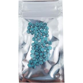 INSPIRELLE 20PCS Blue Synthetic Turquoise Stone Cabochons Flatbacks Dome Cameos, 20mm