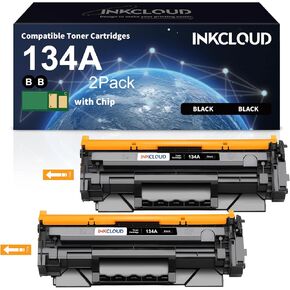 134A Black Toner Cartridge with ChipCompatible Replacement for HP 134A W1340A Toner Cartridge to Work with HP Laserjet M209dw MFP M234dw M234sdn M234sdw Printer, 2-Pack