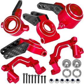 RC Aluminum Caster Block,Steering Blocks,Rear Stub Axle Carriers w/Bearings Upgrades Part for 1/10 Senton/Granite/BigRock/Vorteks/Typhon 3S Blx 4X4 Mega 550,Green