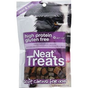 Vet One Neat Treats Soft Chews for Dogs - Veterinarian Formulated High Protein & Gluten Free Training Treat - Real Chicken - 4 oz