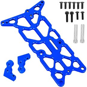 Alloy Aluminium Upper Chassis Upgrades Part for 1/10 Rustler 2WD VXL Bandit 2WD VXL,RC Conversion Chassis Kit Hops Up,Replace Part#3729,Red