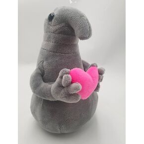 Hot 1pc 20cm Waiting Zhdun Holding Love in Hand Meme Tubby Gray Blob Zhdun Plush Doll Toy Stuffed Animal Dolls Creative Nice