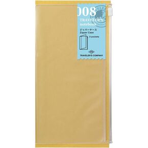 Midori Traveler's Notebook Refill #8 Clear Zipper Pocker