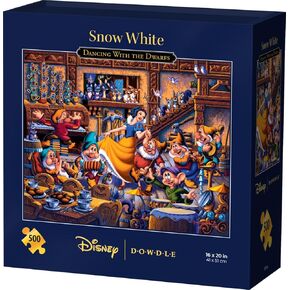 Snow White Dancing with The Dwarfs - 500 Piece Jigsaw Puzzle - Disney Dowdle