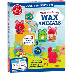 KLUTZ Easy-to-Carve Wax Animals Craft Kit