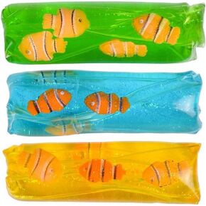 Rhode Island Novelty 4.75 Inch Clownfish Water Wiggler, 12 Wigglers Per Order Assorted