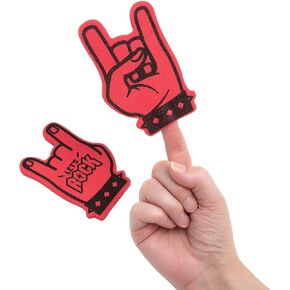 Rock Star Party Mini Foam Fingers - 12 Pieces