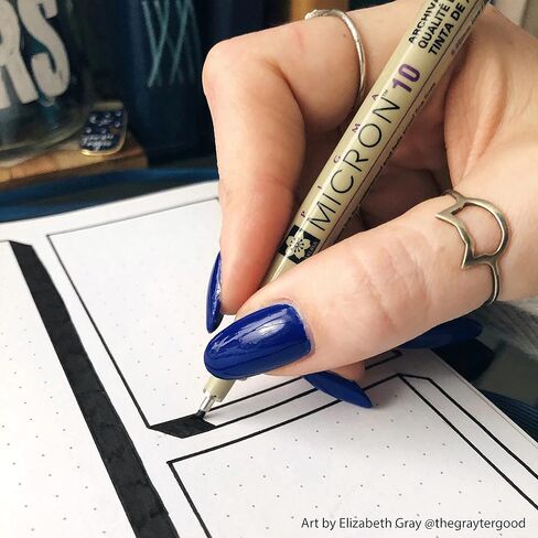 Sakura 30061 3-Piece Pigma Micron Blister Card Ink Pen Set, Black in Kuwait