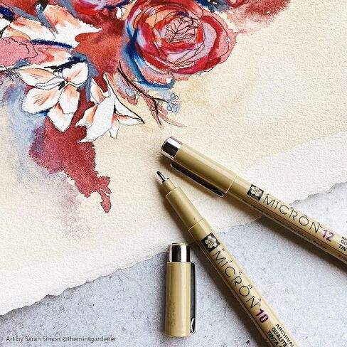 Sakura 30061 3-Piece Pigma Micron Blister Card Ink Pen Set, Black in Kuwait