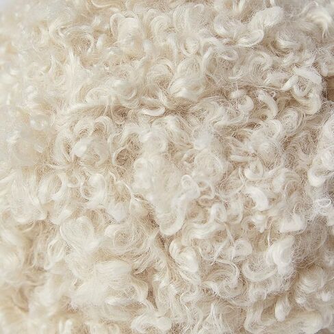 NICEEC 2 Skeins Teddy Fur Yarn Super Soft Yarn Chunky Fluffy Faux Fur Yarn Fuzzy Yarn Eyelash Yarn for Crochet Knit -Total Length 2×50m(2×55yds,3.53oz×2)-Beige in Saudi Arabia