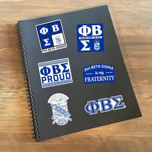 ملصقات صبار الصحراء Phi Beta Sigma ملصقات PBS GOMAB Divine 9 ورقات متعددة الحجم ملصق لزجاجة مياه للكمبيوتر المحمول (T2-10) in Saudi Arabia
