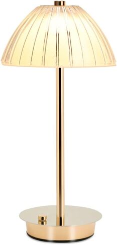 Table Bedside Lamp for Bedroom with Touch Sensor,3 Color Dimmable Cordless Desk Lamp(White/Warm/Natural),USB Rechargeable Nightstand Lamp for Kids Room,Living Room,Bedroom,Study,Office(Gold) in Saudi Arabia