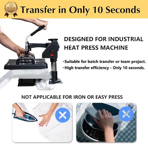 TransOurDream Iron on Heat Transfer Paper for Heat Press (25 Sheets, 8.5x11, Dark 6.0) Printable HTV Heat Transfer Vinyl for T Shirts,Inkjet Printer (TRANS-D6-20) in Kuwait