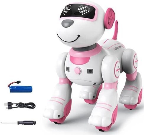 Remote Control Robot Dog Toy for Kids, Intelligent Interactive Programmable Robot Puppy Toy, with Singing, Dancing and Walking Function Remote Control Robot Dog Toy Birthday Gift for Boys Girls（Gold) in Saudi Arabia